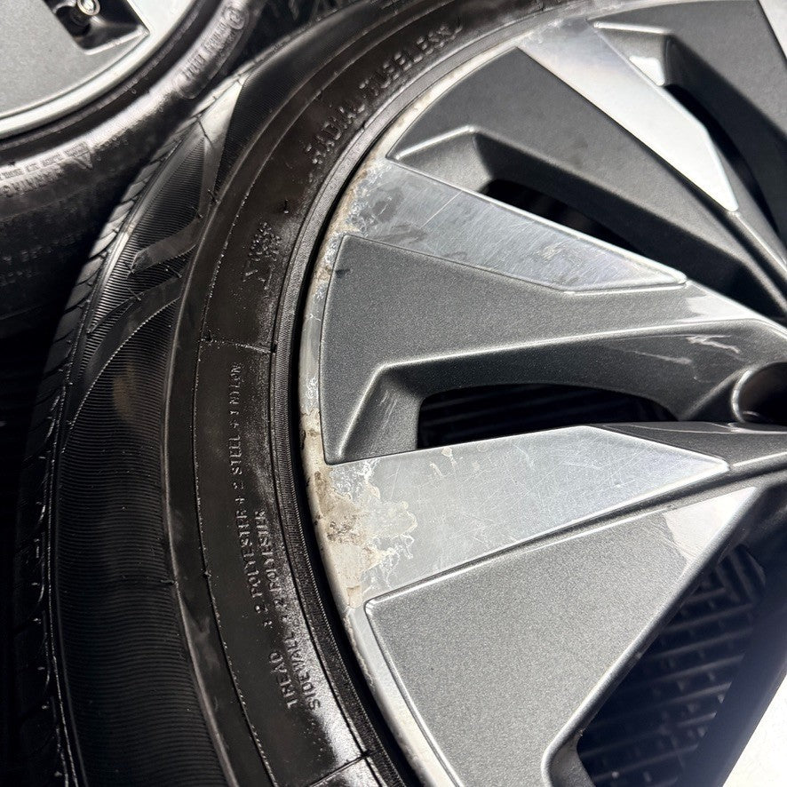 18'' Audi A6 C8 Multispoke Grey DC Spoke Alloy Wheels Tyres 4K0601025B Genuine