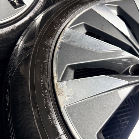 18'' Audi A6 C8 Multispoke Grey DC Spoke Alloy Wheels Tyres 4K0601025B Genuine