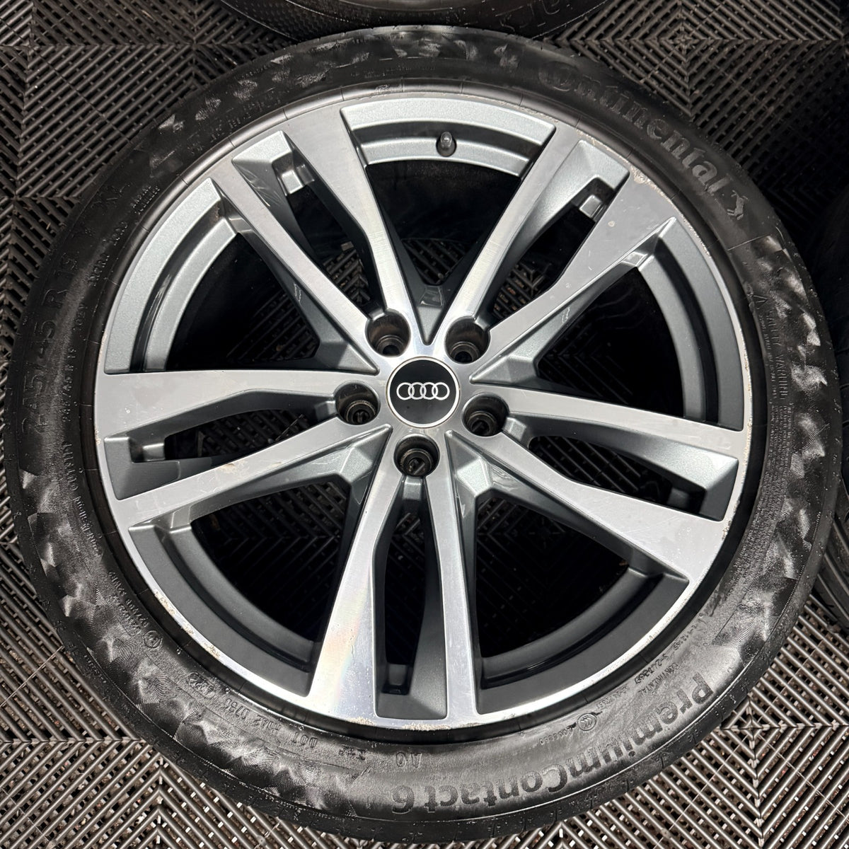 19'' Audi A6 C8 S Line 5 Double Spoke Alloy Wheels Tyres 4K0601025H Genuine