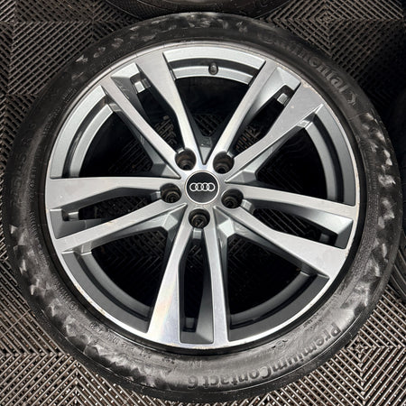 19'' Audi A6 C8 S Line 5 Double Spoke Alloy Wheels Tyres 4K0601025H Genuine