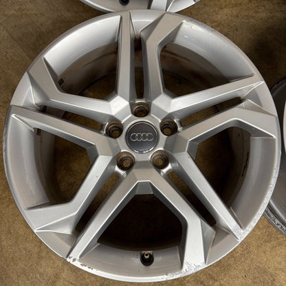 18'' GENUINE AUDI A4 A6 A3 Q5 Q3 STAR SPOKE WHEELS ALLOYS 80A601025P