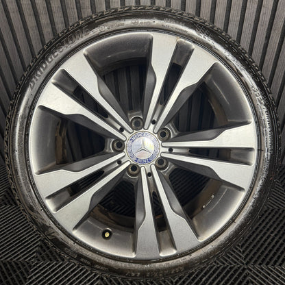 1X 18" GENUINE MERCEDES A CLASS CLA SPORT ALLOY WHEEL TYRE W176 W246 A2464010400