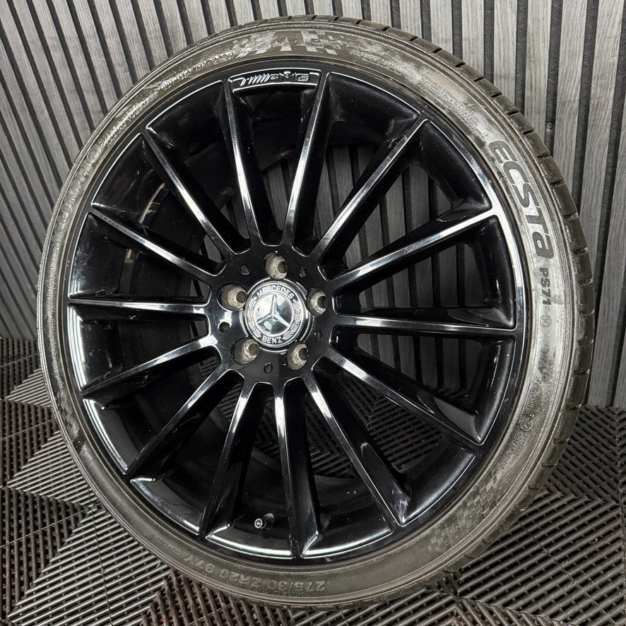 1X 20" GENUINE AMG MERCEDES E CLASS BLACK ALLOY WHEEL BACK W213 A2134012300 REAR