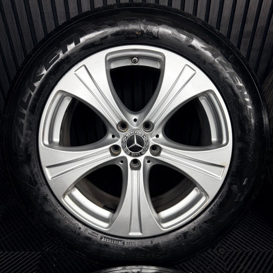 18'' Mercedes GLC Silver 5 Spoke Alloy Wheels Tyres Alloys A2534010800 Genuine