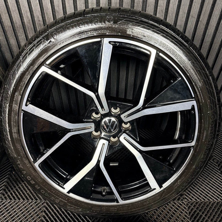 20" VW Tiguan Tayron R Line Leeds Black DC Wheels Tyre Alloys 571601025F Genuine