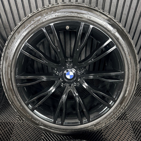 20'' BMW X5 F15 X6 F16 551 Black M Sport Alloy Wheels Tyres Alloys Genuine