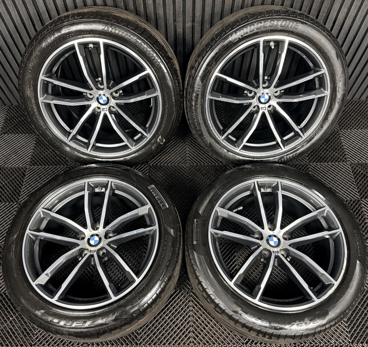 18" Bmw 5 Series 4 662 Grey Dc M Sport G30 G31 Alloy Wheel Tyres 7855081 Genuine