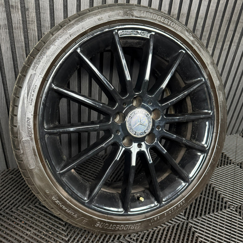 1X 18'' Amg Mercedes A Class CLA Black Alloy Wheel A1764010200 W176 Genuine