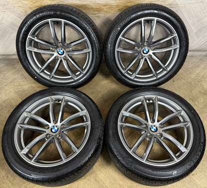 18'' GENUINE BMW 5 SERIES 4 622 GREY M SPORT G30 G31 ALLOY WHEELS TYRES ALLOYS
