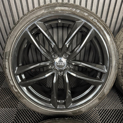 20'' GENUINE AUDI A6 S LINE BLACK EDITION C7 ALLOYS WHEELS TYRES 4G9601025M