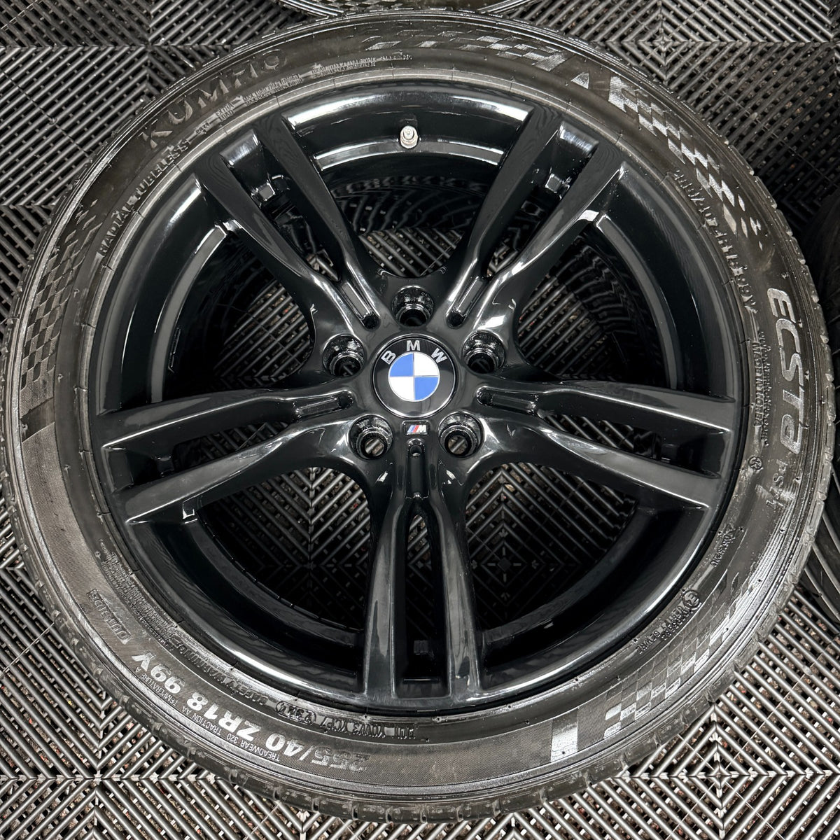 18" Bmw 3 Series 400 M Sport Black F30 F31 F32 F36 4 Alloy Tyres Wheels Genuine