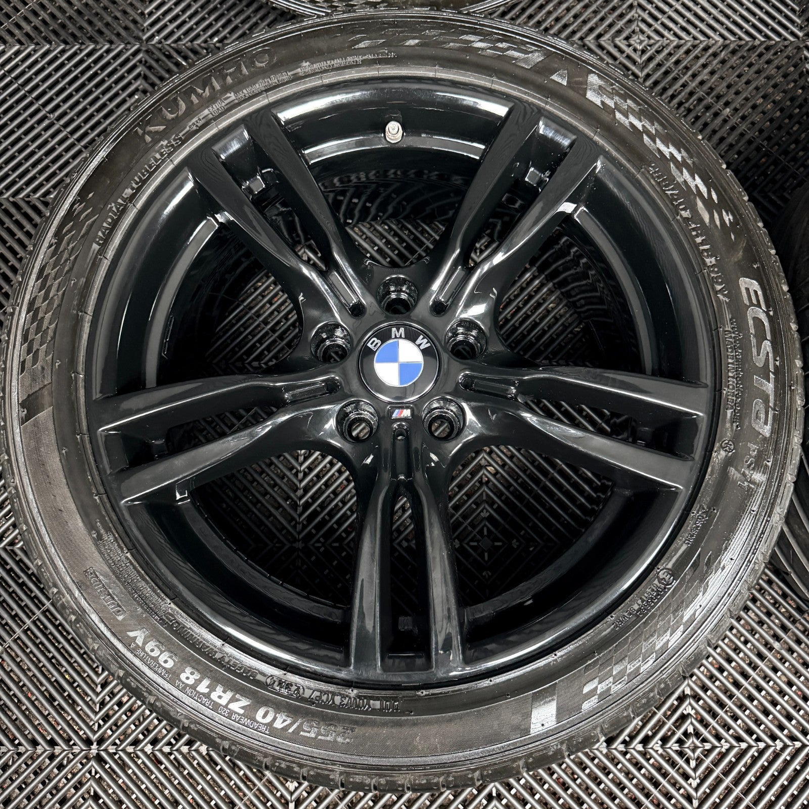 18" Bmw 3 Series 400 M Sport Black F30 F31 F32 F36 4 Alloy Tyres Wheels Genuine