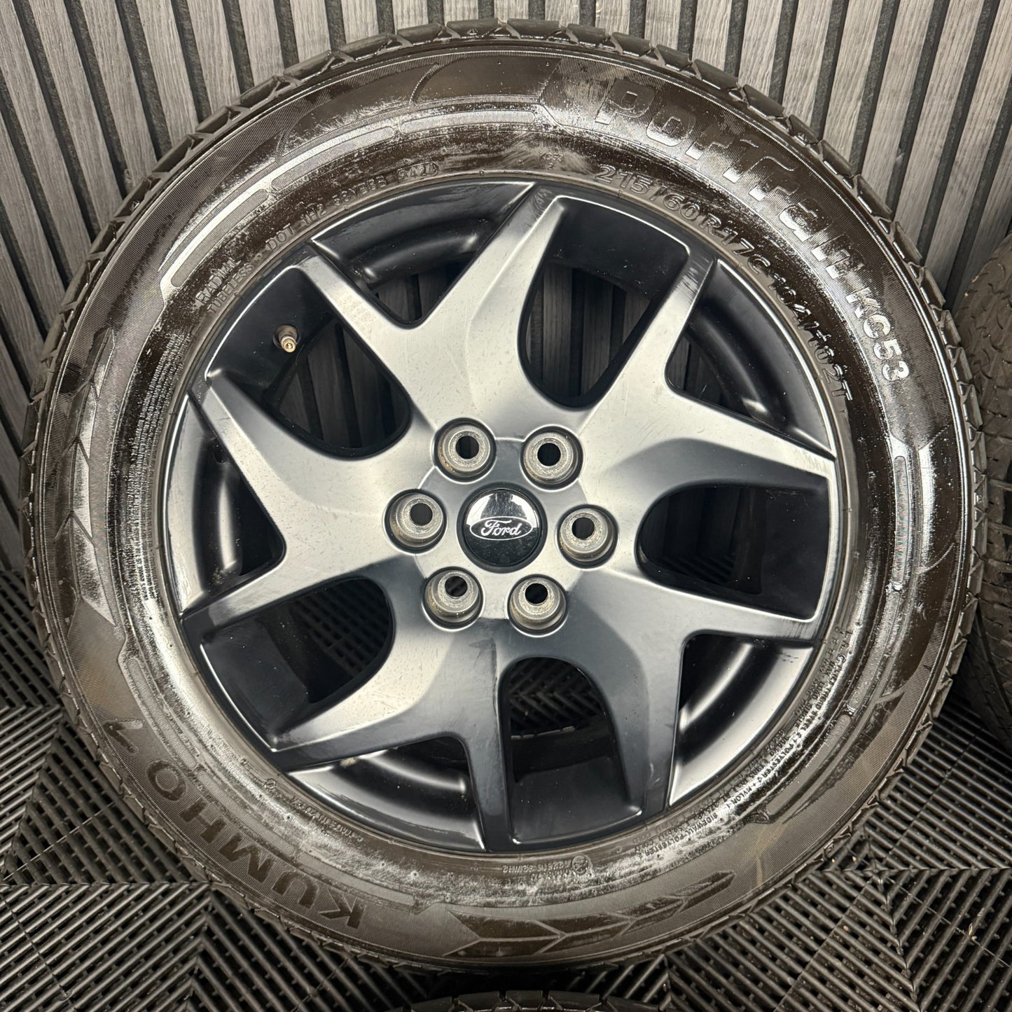 17" GENUINE FORD TRANSIT CUSTOM GREY ALLOY WHEELS TYRES MK9 2024 6X120