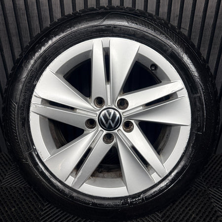 1X 16'' VW Golf MK8 Norfolk Alloy Wheel Tyre GT Single 5H0601025 Genuine