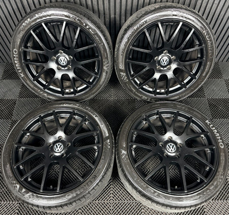 20'' VW Transporter T6 T6.1 T5 Trident Black Supermetal Alloy Wheels Tyres