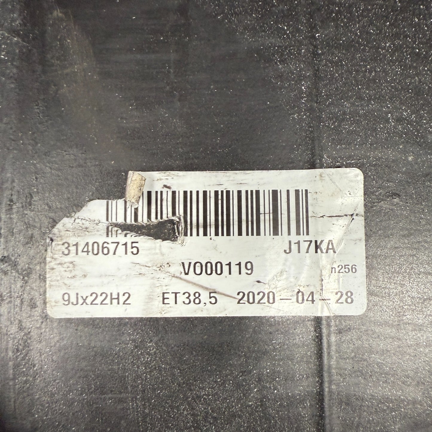 1X 22'' GENUINE VOLVO XC90 MK2 IXION IV R-DESIGN ALLOY WHEEL RIM 31406715 SPARE