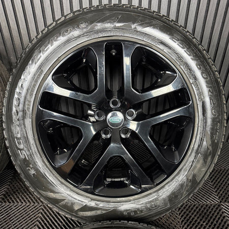 20'' GENUINE LAND ROVER DEFENDER BLACK 5095 ALLOY WHEELS TYRES ALLOYS L8BM-CA