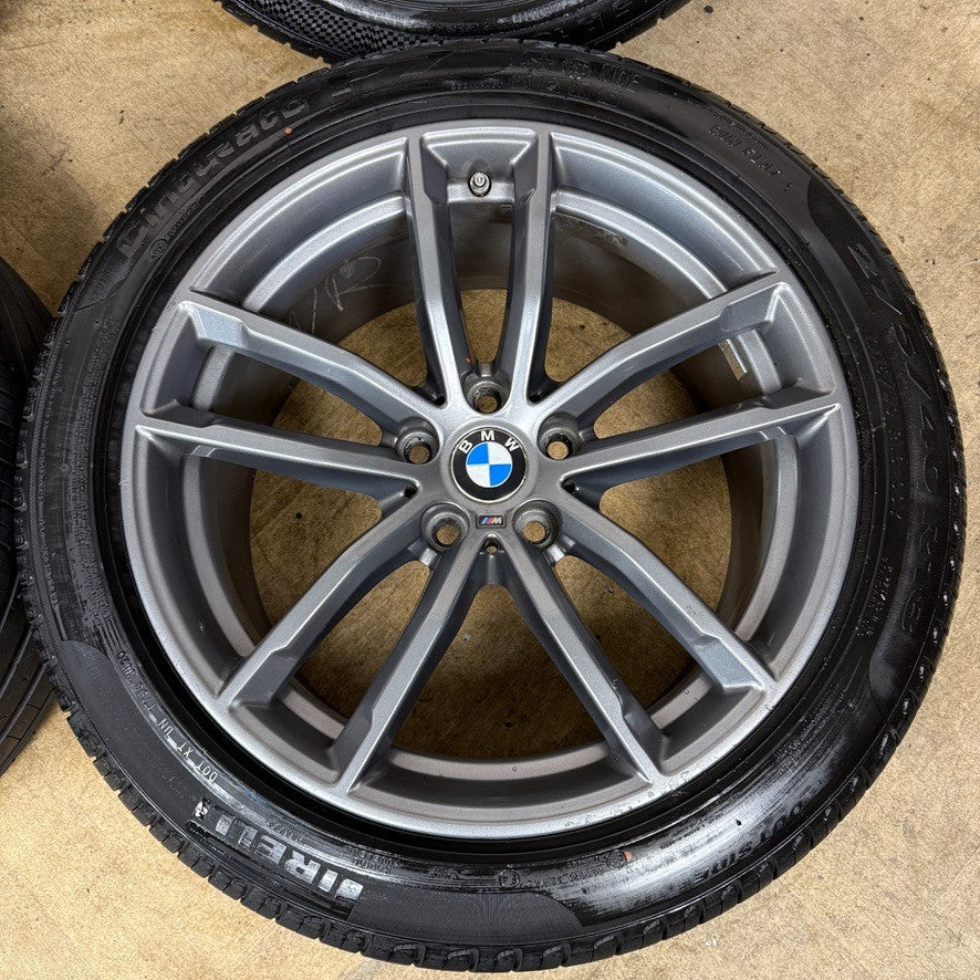 18'' GENUINE BMW 5 SERIES 4 622 GREY M SPORT G30 G31 ALLOY WHEELS TYRES ALLOYS