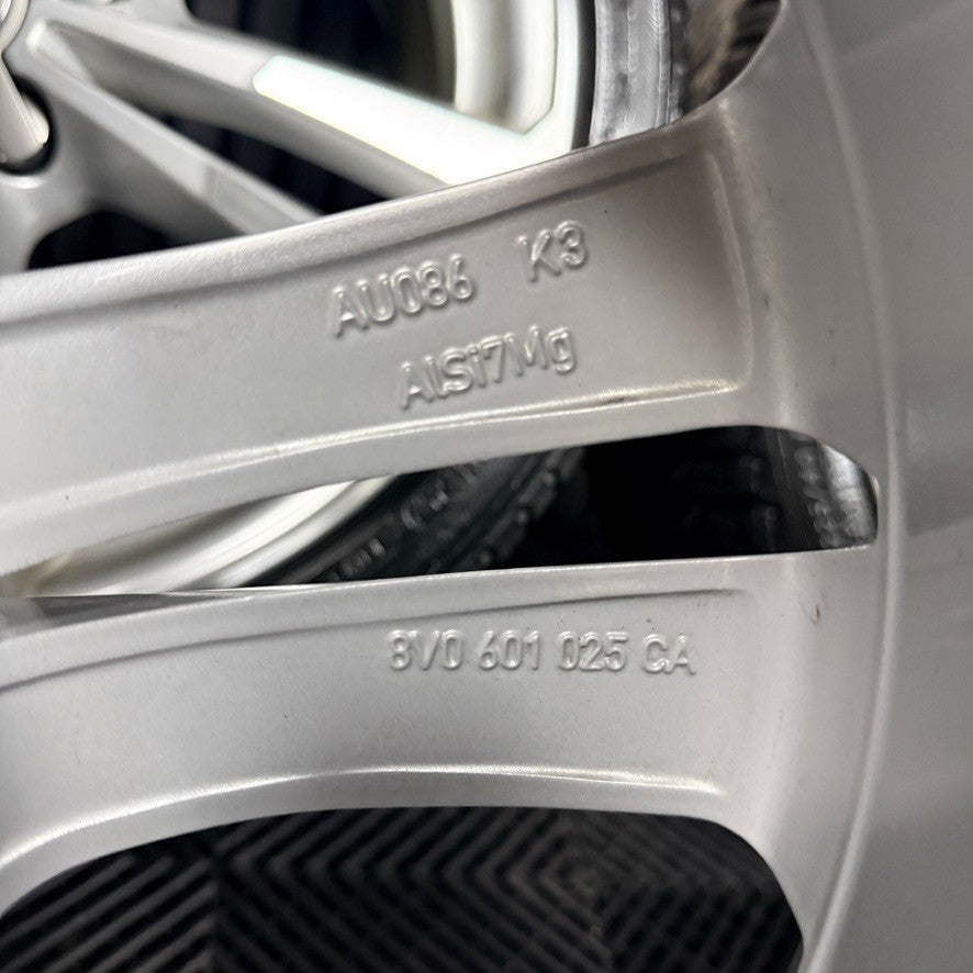 18'' Audi A3 S Line Silver Hatchback Wheels Alloys Tyres 8V0601025CA Genuine