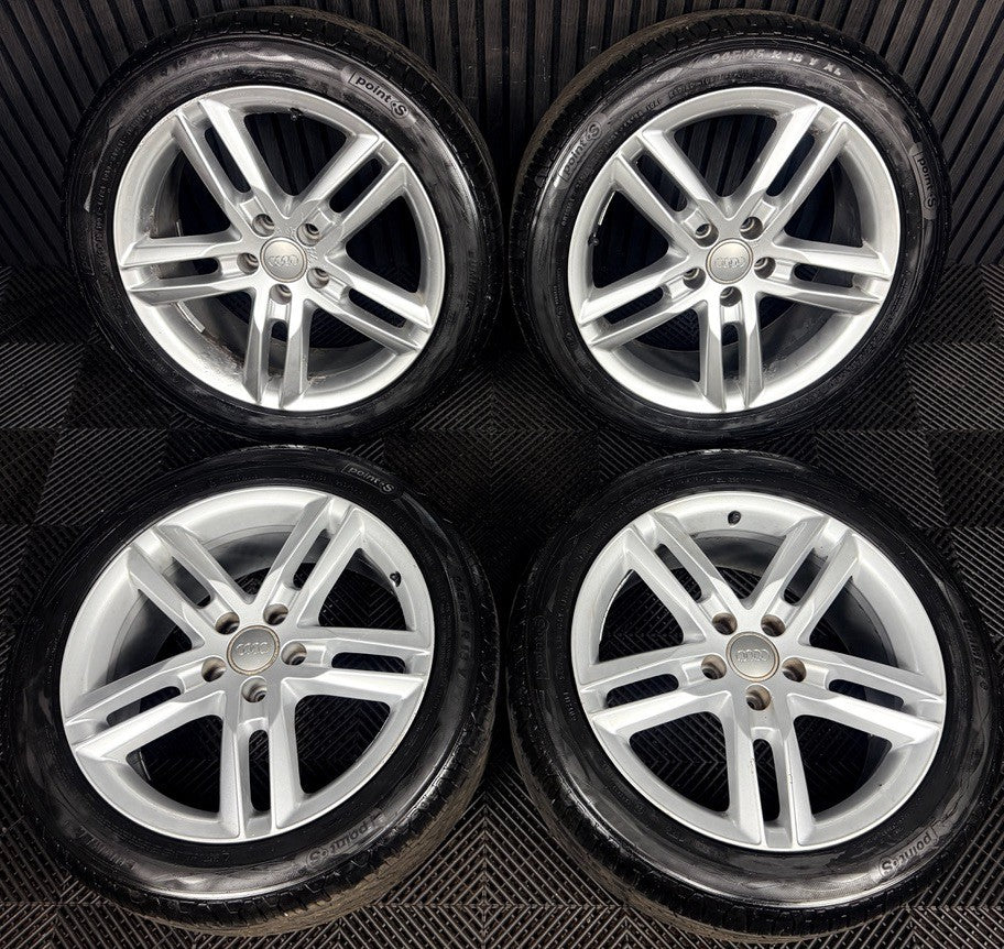 18'' Audi A6 C7 S Line Alloy Wheels Tyres 4G9601025BL Genuine