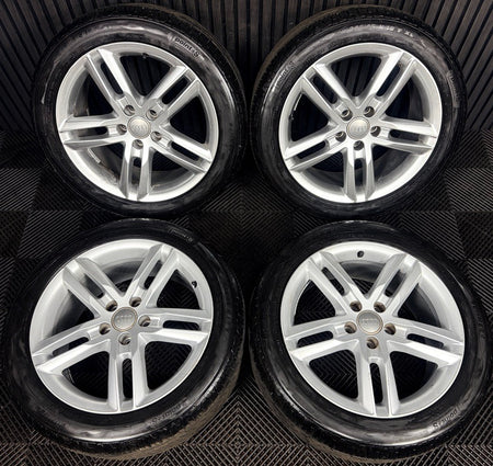 18'' Audi A6 C7 S Line Alloy Wheels Tyres 4G9601025BL Genuine