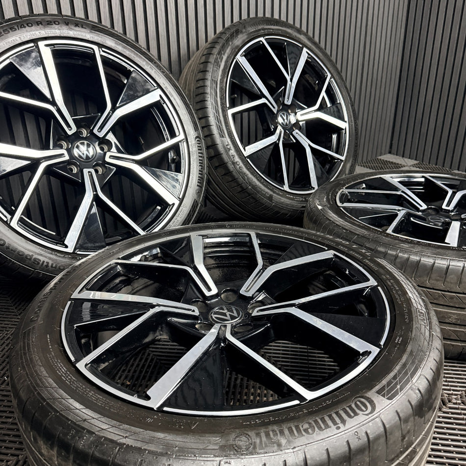 20" VW Tiguan Tayron R Line Leeds Black DC Wheels Tyre Alloys 571601025F Genuine