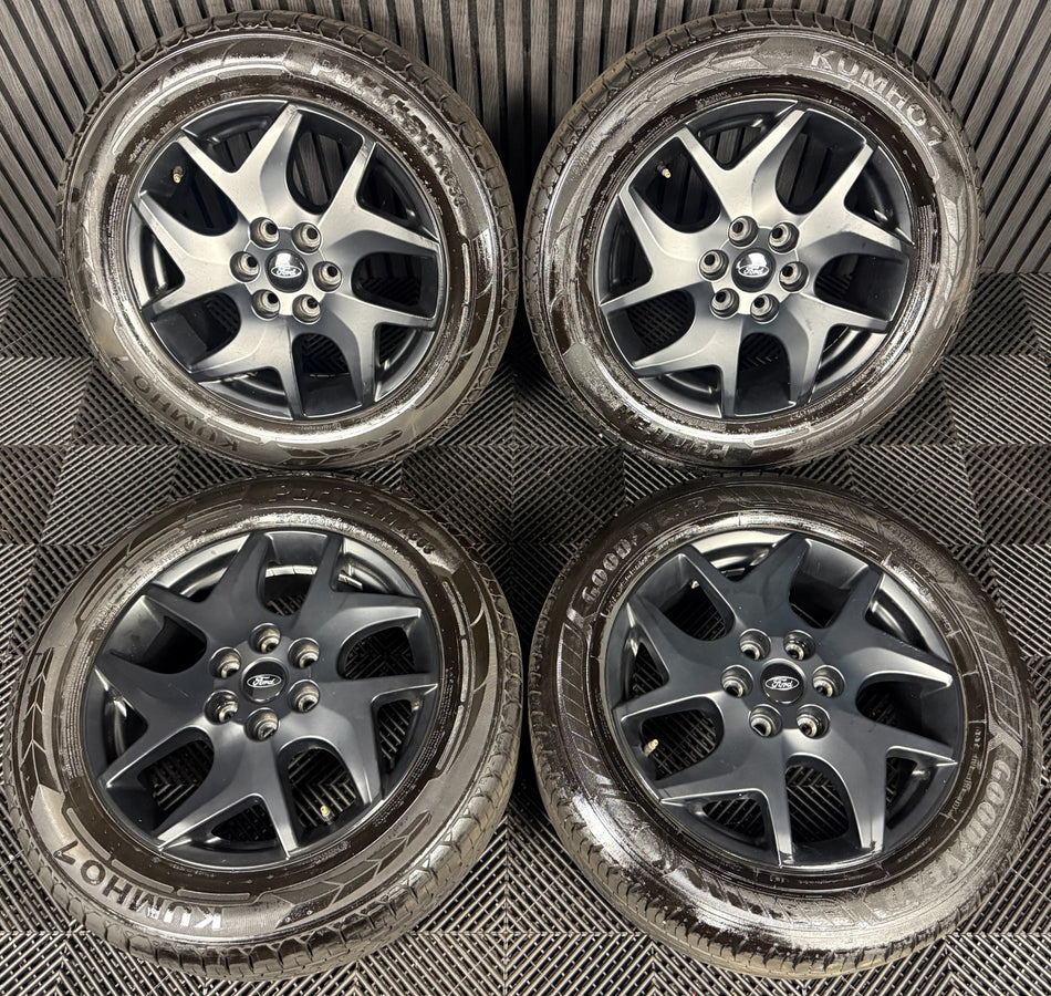 17" GENUINE FORD TRANSIT CUSTOM GREY ALLOY WHEELS TYRES MK9 2024 6X120