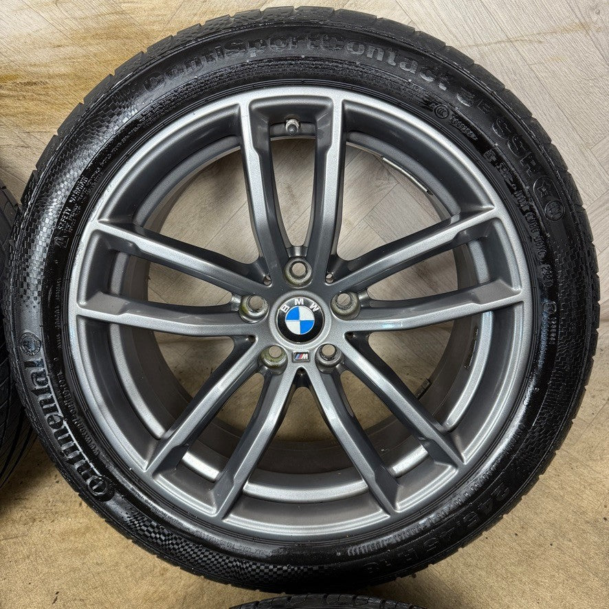 18'' GENUINE BMW 5 SERIES 4 622 GREY M SPORT G30 G31 ALLOY WHEELS TYRES ALLOYS