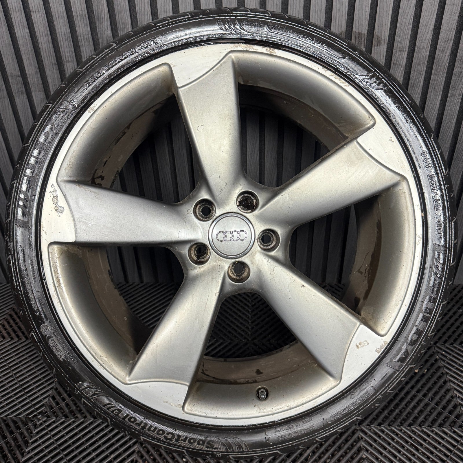 1X 20'' GENUINE AUDI A6 S LINE C7 ROTOR BLACK EDITION WHEEL ALLOY 4G9601025BP