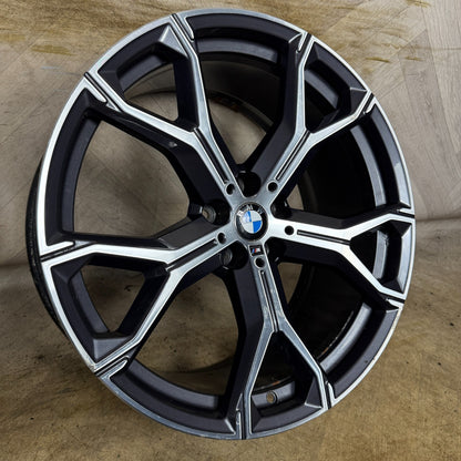 1X 21'' GENUINE BMW X5 X6 741 M SPORT 4 G05 G06 ALLOY WHEEL 8071998 FRONT