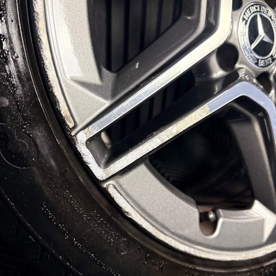 18'' Mercedes AMG C Class W205 Grey 5 Spoke Alloy Wheels Tyres Alloys Genuine
