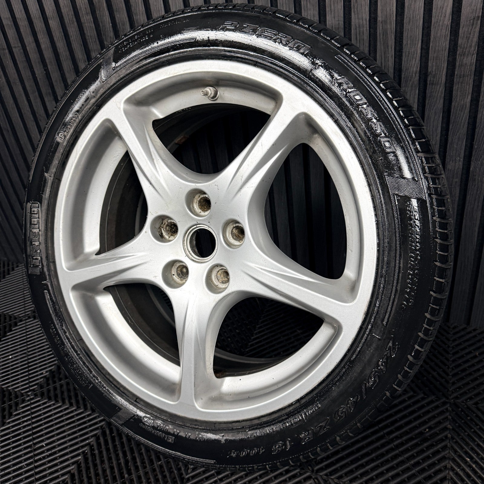 1X 18'' Ferrari 612 Scaglietti Alloy Wheel 5 Spoke Single Front 194186 Genuine