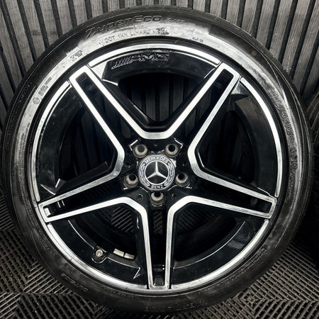 18'' Mercedes Amg A Class Cla B Black DC Alloy Wheels Tyres Alloys W177 Genuine