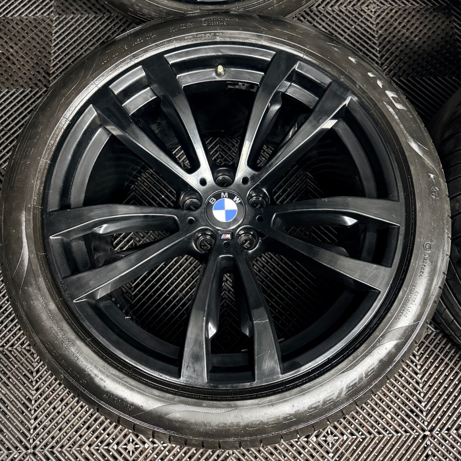 20'' BMW X5 F15 X6 F16 469 Satin Black M Sport Alloy Wheels Tyres Alloys Genuine