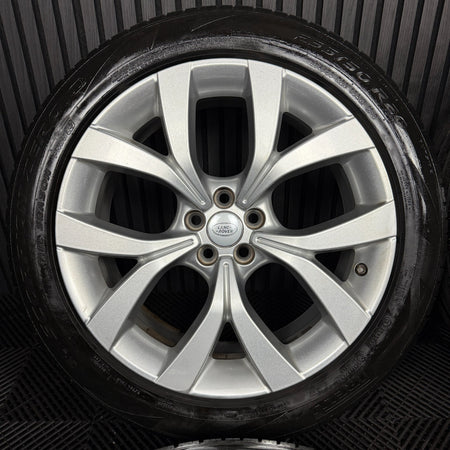 20'' GENUINE RANGE ROVER EVOQUE DISCOVERY SPORT SILVER LAND ALLOY WHEELS TYRES