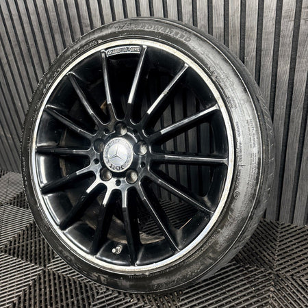 1X 18'' Mercedes AMG A Class CLA W176 Black Alloy Wheel Tyre A1764010200 Genuine