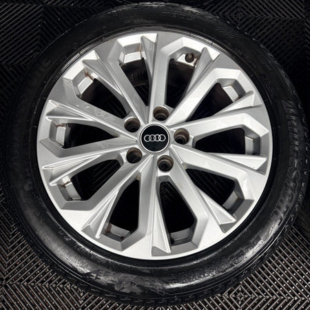 17'' Audi A4 Silver B8 B9 10 Spoke Alloy Wheels Alloys Tyres 8W0601025L Genuine