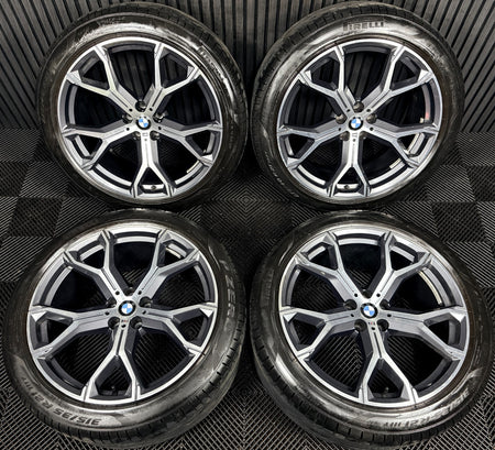 21'' BMW X5 X6 G05 G06 741M M Sport Alloys Wheels Alloys Tyres Genuine