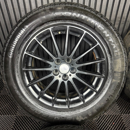 18'' GENUINE RANGE ROVER VELAR MULTISPOKE MATT BLACK LAND ALLOY WHEELS TYRES