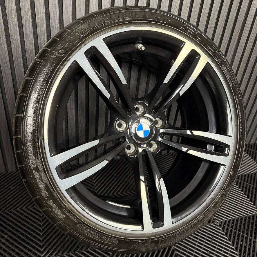 1X 19" GENUINE BMW M3 M4 M2 F80 F82 F83 F87 M 437 ALLOY WHEEL 2284550 FRONT TYRE