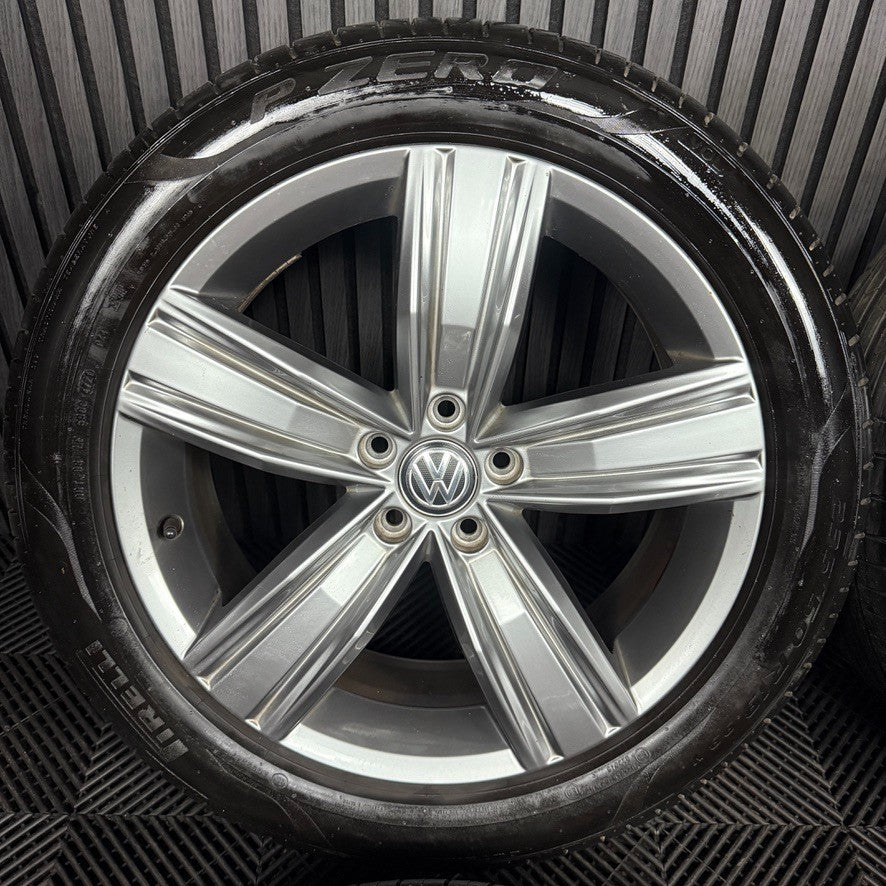 19'' GENUINE VW TIGUAN VICTORIA MK2 ALLOY WHEELS TYRES ALLOYS 5NA601025Q