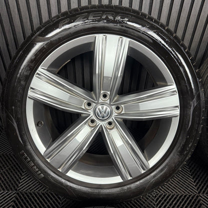 19'' GENUINE VW TIGUAN VICTORIA MK2 ALLOY WHEELS TYRES ALLOYS 5NA601025Q