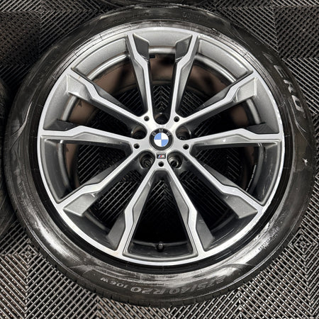 20'' BMW X3 X4 G01 G02 699 M Sport Alloy Wheels Tyres Alloys 801026 Genuine