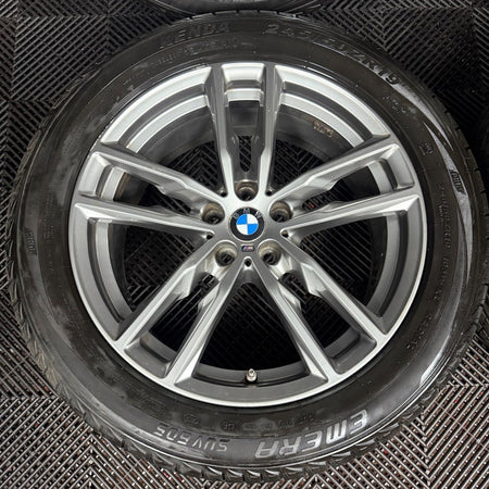 19'' GENUINE BMW X3 X4 G01 G02 698 M SPORT ALLOY WHEELS TYRES ALLOYS 8746987