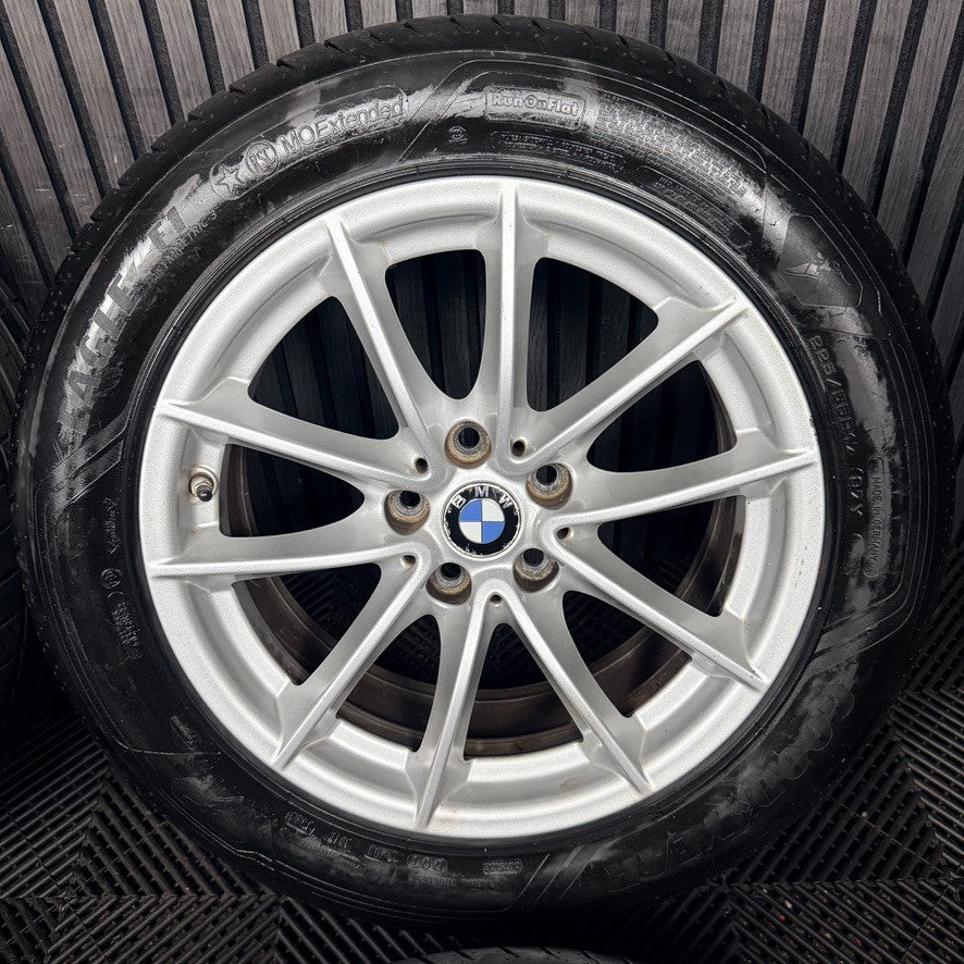 17" Bmw 5 Series 618 Silver Multispoke G30 G31 Alloy Wheel Tyres 6868217 Genuine
