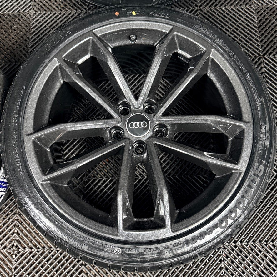 19'' Audi A5 S Line S5 Grey Alloy Wheels Alloys Tyres 8W0601025DF Genuine