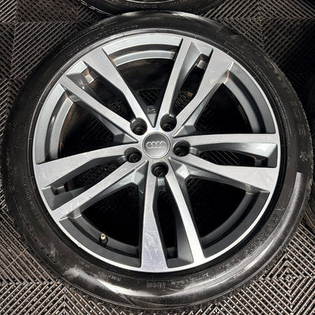 19'' Audi A6 C8 S Line 5 Double Spoke Alloy Wheels Tyres 4K0601025H Genuine