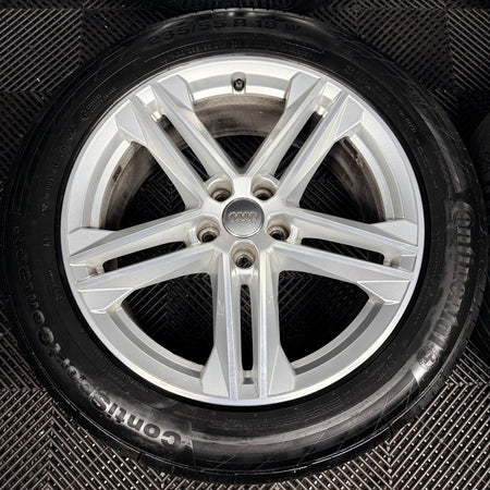 19'' Audi Q5 5 Double Spoke S Line Alloy Wheels Tyres 5X112 80A601025G Genuine