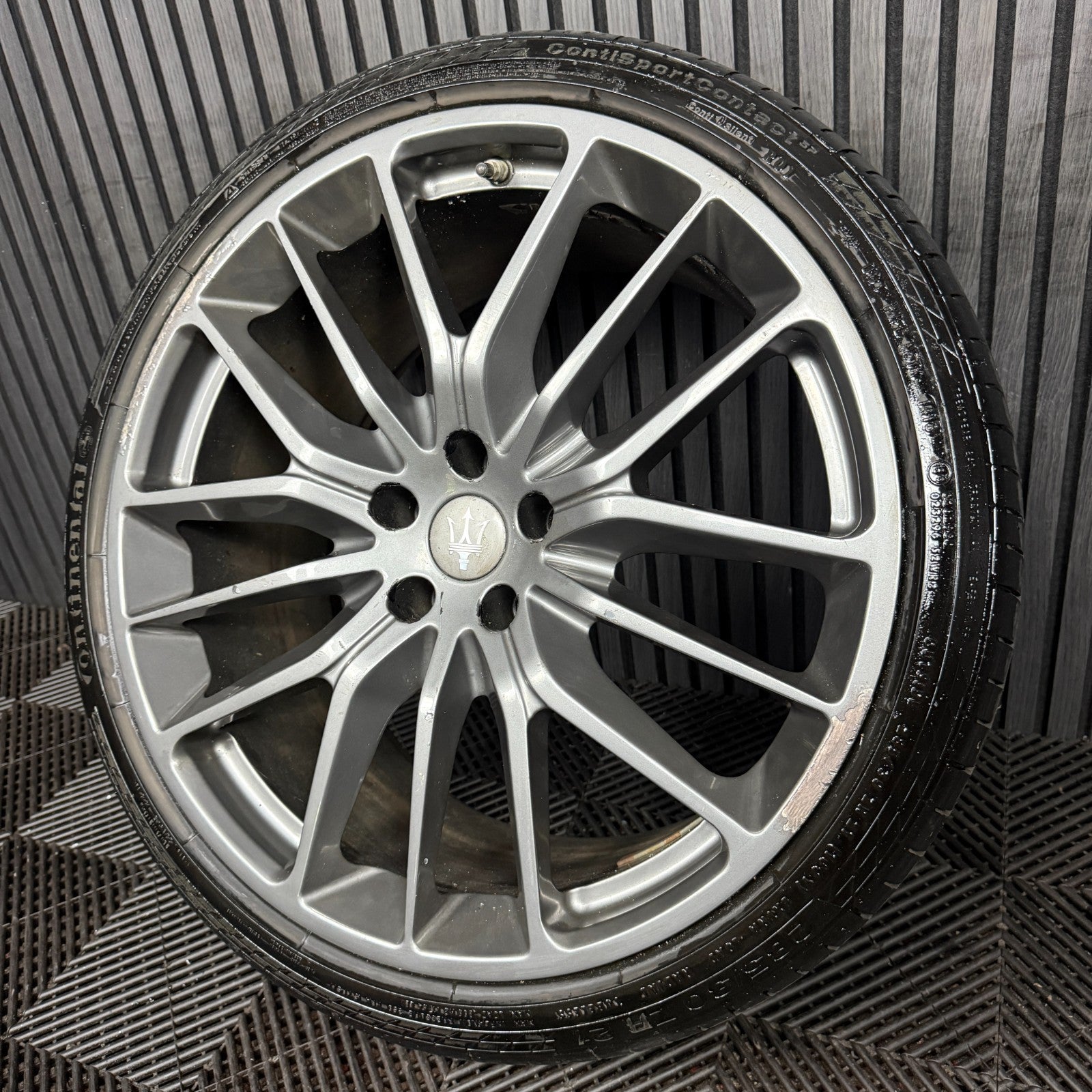 1X 21'' Maserati Ghibli 670011859 10.5 ET45 Grey Alloy Wheel Single Rear Genuine