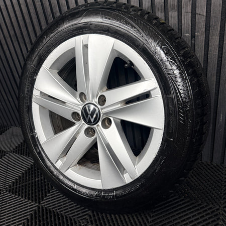 1X 16'' VW Golf MK8 Norfolk Alloy Wheel Tyre GT Single 5H0601025 Genuine